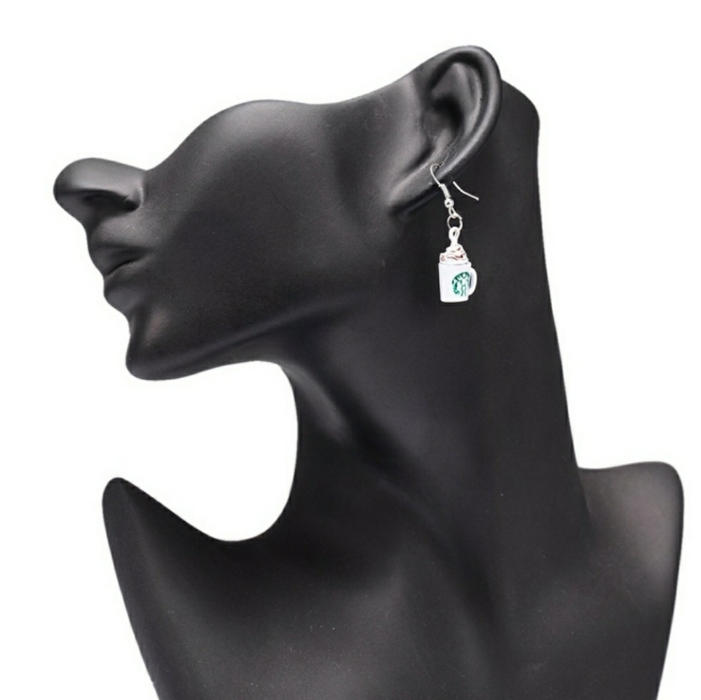 New Starbucks Frappuccino Dangle Earrings - Picture 4 of 6